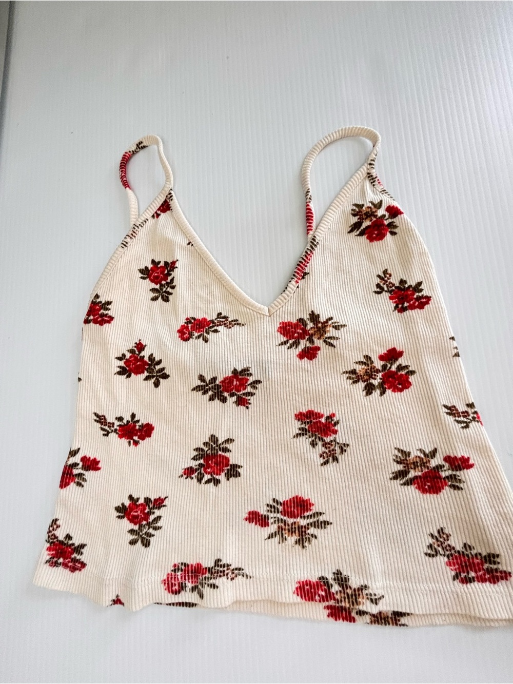 Brandy Melville Floral Cami Tank "Joanne" Dollette OS - Picture 2 of 5